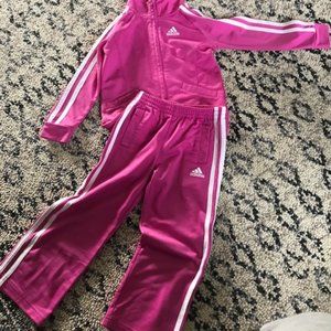 Size 3T Girls Adidas Pink Track Suit